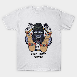 Gorillaz T-Shirt - Gorillaz skating by SI DESIGNS